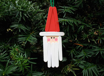 Homemade Christmas Ornaments santa 